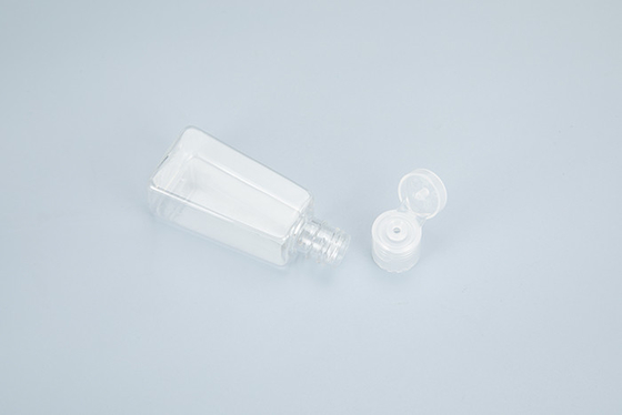 30ml PET الصغيرة المضادة للبكتيريا هلام المطهر زجاجة مع هلام السيليكون شبه منحرف
