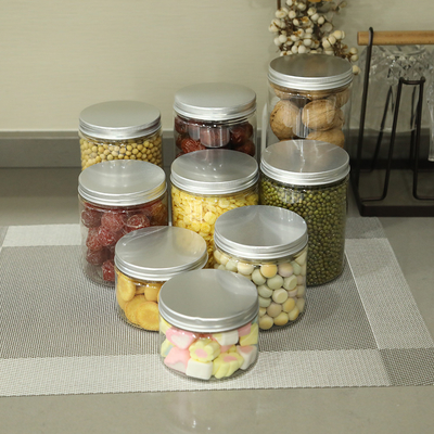 عبوات الغذاء حاويات تخزين الغذاء 2OZ 4OZ 6OZ 120ml 250ml 500ml 1000ml عبوة بلاستيكية واضحة مع غطاء
