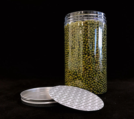 تخصيص 30g 50g بطاقة PET التعبئة التجميلية البلاستيكية الحاوية الفارغة الكريم الأسود الجرة مع أغطية بلاستيكية