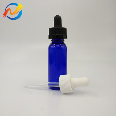 15 مل شعار مخصص زجاجات قطرات بلاستيكية سطح ناعم شفاف أسود تخصيص