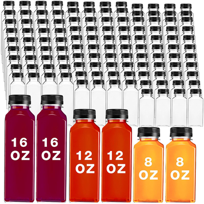 عصري مربع مستديرة بلاستيكية الفقاعات إبريق الشاي مع مقبض عازمة على التسرب غطاء 120ml-500ml سعة