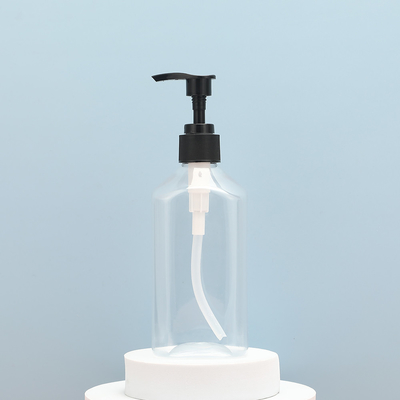 سعة الزجاجة 250 مل زجاجات مستحضر بلاستيكي واضحة مع مواد غطاء بلاستيكي UV electroplated
