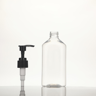 سعة الزجاجة 250 مل زجاجات مستحضر بلاستيكي واضحة مع مواد غطاء بلاستيكي UV electroplated