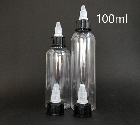 زجاجات بلاستيكية صافية في 15ml-100ml سعة لختم مخصص