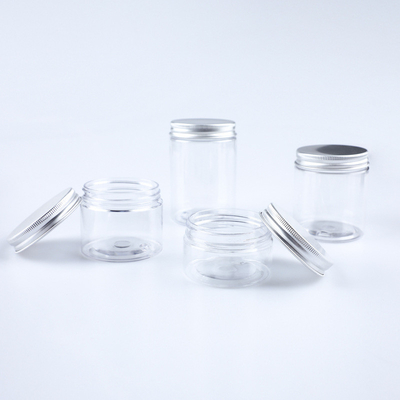 التعبئة والتغليف التجميلي الصف الغذائي العسل جرة 150ml 250ml الصقيع صافي اللون الحمراء الحيوانات الأليفة البلاستيكية كريم جرة
