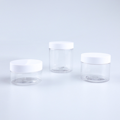 التعبئة والتغليف التجميلي الصف الغذائي العسل جرة 150ml 250ml الصقيع صافي اللون الحمراء الحيوانات الأليفة البلاستيكية كريم جرة