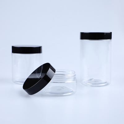 التعبئة والتغليف التجميلي الصف الغذائي العسل جرة 150ml 250ml الصقيع صافي اللون الحمراء الحيوانات الأليفة البلاستيكية كريم جرة