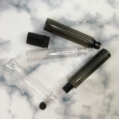 طابعة مخصصة زجاجة سائل مع عنق مضاد للأطفال شفافة 10ml-100ml سعة