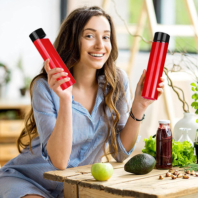زجاجات الشاي الحليبية الخالية من BPA مع مسمار على الغطاء مربع شكل مستدير ومقبض مريح
