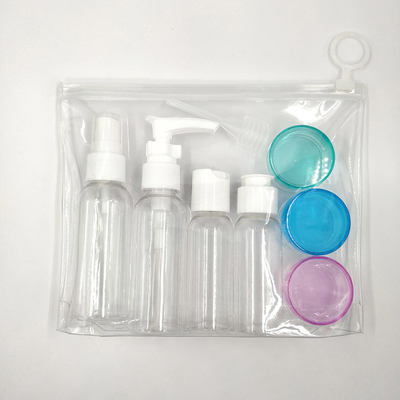 زجاجات لوشن بلاستيكية صافية مع غطاء فوق مقفل في 30ml 50ml 60ml