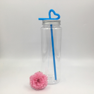 زجاجات الشاي الفقاعة الخفيفة الوزن خالية من BPA مع مسدس على الغطاء 0.5kg واضحة أو قابلة للتخصيص