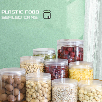 طعام التعبئة والتغليف حاويات تخزين الغذاء 60ml 120ml 180ml 250ml 500ml 1000ml عبوة بلاستيكية واضحة مع غطاء
