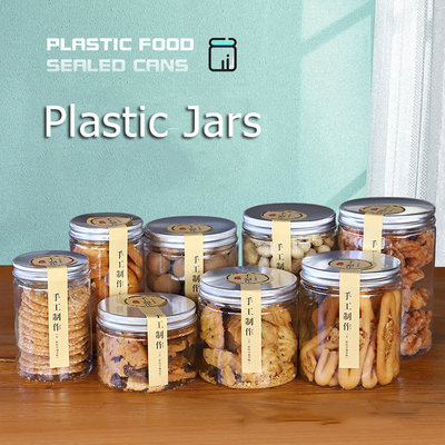 طعام التعبئة والتغليف حاويات تخزين الغذاء 60ml 120ml 180ml 250ml 500ml 1000ml عبوة بلاستيكية واضحة مع غطاء