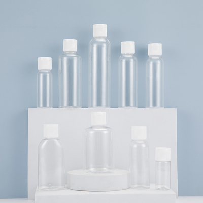 زجاجة رش البلاستيكية الشفافة الصديقة للبيئة لليومية 10ml 15ml 30ml 50ml 60m 70ml 100ml 200ml 500ml