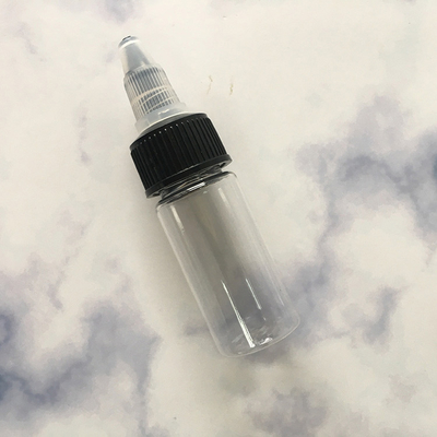 خصيص 30ml-100ml البلاستيك المسمار أعلى الجيرات مع لوحة الملصق