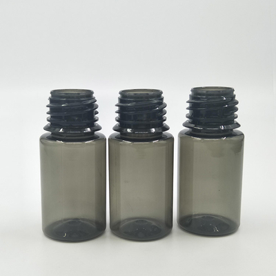 مخصصة 10-100ml طباعة بطاقة PET E الزجاجة السائلة القشرة المستديرة قناني مع أغطية مضادة للأطفال