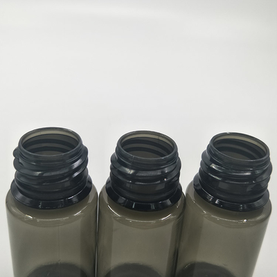 مخصصة 10-100ml طباعة بطاقة PET E الزجاجة السائلة القشرة المستديرة قناني مع أغطية مضادة للأطفال