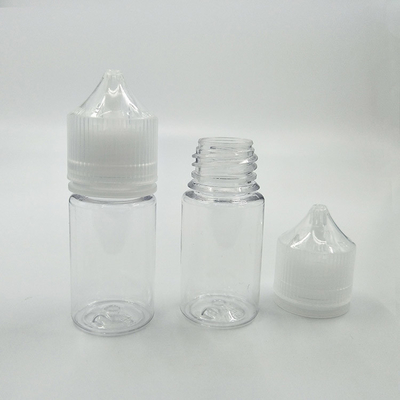 مخصصة 10-100ml طباعة بطاقة PET E الزجاجة السائلة القشرة المستديرة قناني مع أغطية مضادة للأطفال