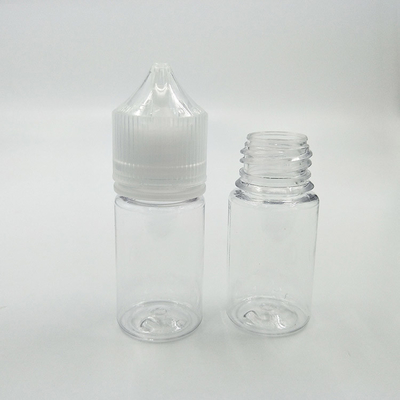 مخصصة 10-100ml طباعة بطاقة PET E الزجاجة السائلة القشرة المستديرة قناني مع أغطية مضادة للأطفال