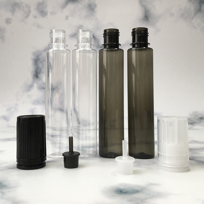 شعار مخصص E سائل زجاجة طباعة الشاشة الأحجام المختلفة 10ml 15ml 30ml 60ml 80ml 100ml