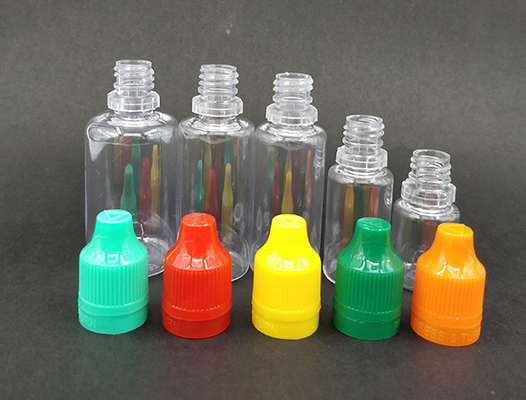 زجاجة E سائل لسائل E 10ml 15ml 30ml 60ml 80ml 100ml طباعة حسب الألوان