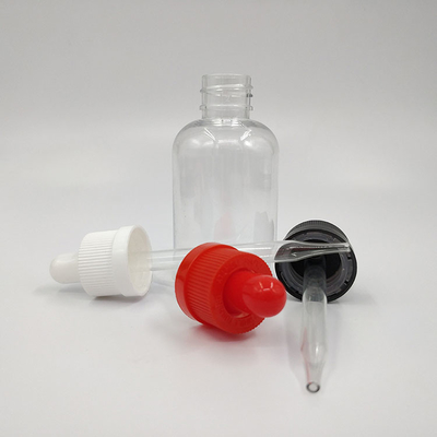تخصيص زجاجات قطرات بلاستيكية 10ml 15ml 20ml 30ml 40ml 50ml 60ml 70ml 100ml 120ml غطاء المسمار شفاف