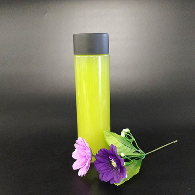 خالية من BPA 0.5 كيلوغرام زجاجة عصير أسطوانة واضحة مع غطاء لأعمال العصير