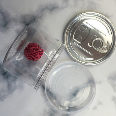 تنافسية الحيوانات الأليفة علب بلاستيكية سهلة مفتوحة نهاية غطاء البوب علبة مرة واحدة الصف الغذائي مع مخصصة