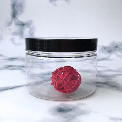 للبيع جرة غذائية واضحة مع غطاء مسدس جرة بلاستيكية لتخزين الغذاء