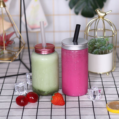 زجاجات شاي بالحليب متوسطة الحجم بمقبض وماء متضمنة بلاستيك متين