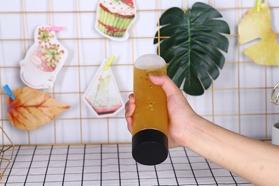 أوعية الشاي بالفقاعات البلاستيكية سعة 120 مل 250 مل 350 مل 500 مل 1000 مل مواد بلاستيكية