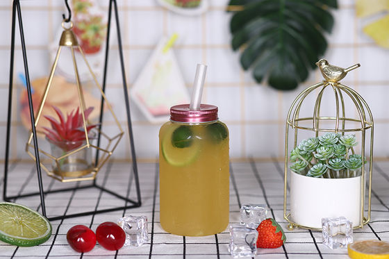 زجاجات شاي الحليب الحديثة بسعة 0.5 كجم بغطاء لولبي للتعبئة والتغليف المخصصة