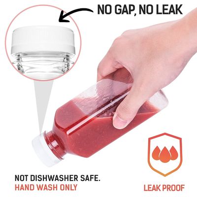 تصاميم عصرية زجاجات عصير قابلة لإعادة الاستخدام زجاجة على شكل زجاجة عصير قابلة للتحلل الحيوي مع سعر المصنع