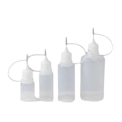 الزجاجة السائلة ذات الغطاء المسمار E في اللون الأسود الشفاف لتعبئة السائل الإلكتروني