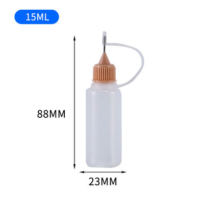 الزجاجة السائلة ذات الغطاء المسمار E في اللون الأسود الشفاف لتعبئة السائل الإلكتروني