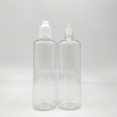 زجاجة سائل E الشفافة تقدم تخصيص شعار مخصص مناسبة لتعبئة عصير الـ E والختم المقاوم للتسرب