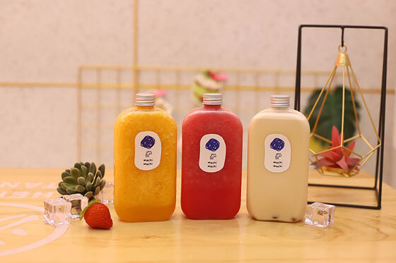 أوعية الشاي بالفقاعات البلاستيكية الشفافة الحاويات الشفافة التي تسمح بتحديد المحتويات بسهولة مثالية لمتاجر الشاي بالفقاعات