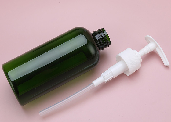 بيع ساخن صافي فارغ PET 500ml هلام الاستحمام الزجاجة البلاستيكية العناية بالشعر البيضاء مسطحة مربع شامبو مستحضر مضخة الزجاجة البلاستيكية