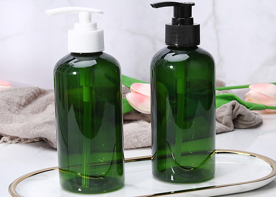 بيع ساخن صافي فارغ PET 500ml هلام الاستحمام الزجاجة البلاستيكية العناية بالشعر البيضاء مسطحة مربع شامبو مستحضر مضخة الزجاجة البلاستيكية