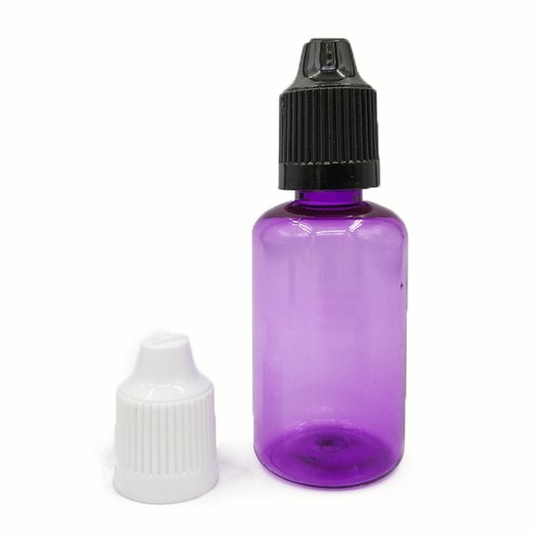 30 مل زجاجات قطرات بلاستيكية قابلة للضغط زجاجات قطرات سائل العين مع غطاء ضد التسرب بلاستيكي