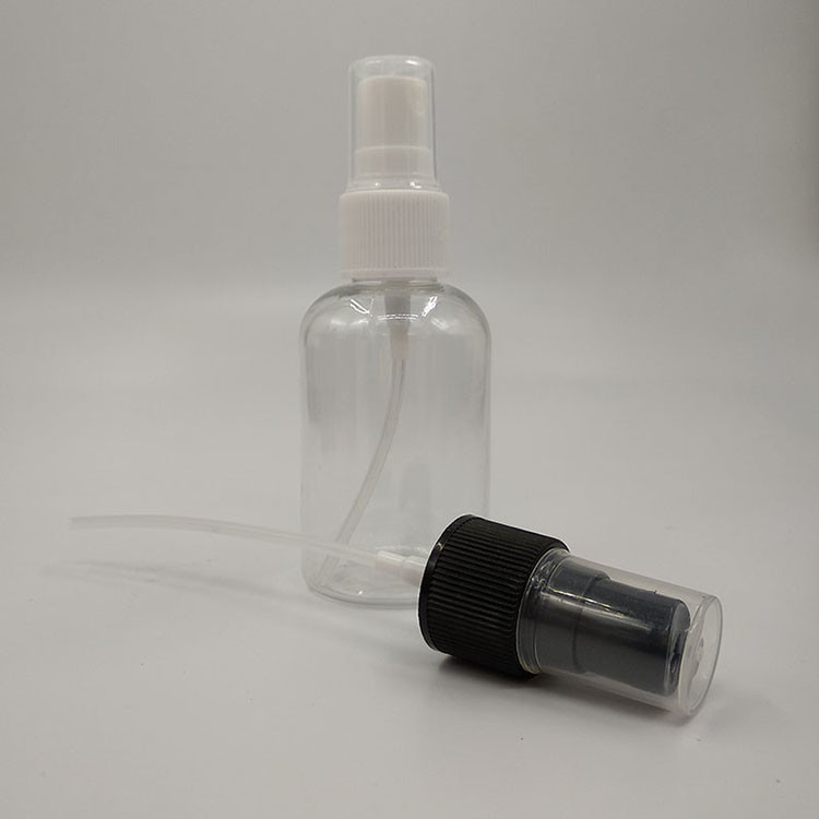 زجاجة رش البلاستيكية الشفافة لـ PET لسطحات ناعمة سعة 10ml 15ml 30ml 50ml 60m 70ml 100ml 200ml 500ml
