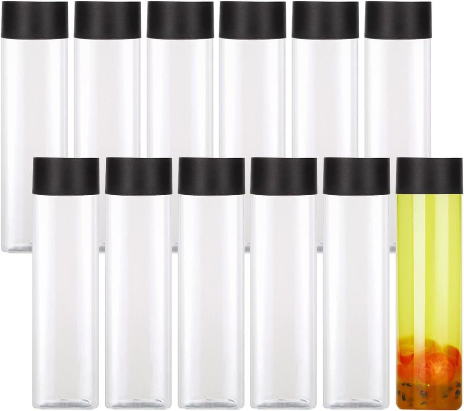 زجاجات شاي الحليب عالية السعة شفافة بغطاء لولبي 120 مل 250 مل 350 مل 500 مل 1000 مل