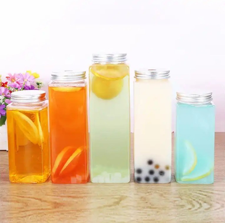 High Capacity Bubble Tea Jugs Clear and Durable Design in with Capacity 120ml 250ml 350ml 500ml 1000ml