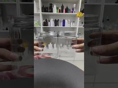 زجاجات تخزين فارغة حاويات برطمانات بغطاء ألومنيوم لتخزين الحبوب والمكسرات